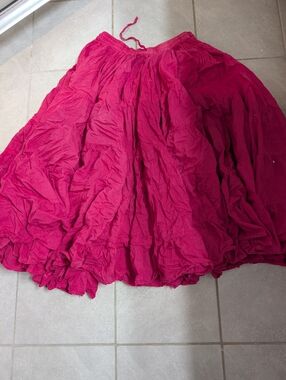 Women’s 100% Cotton 25 Yard Tiered Broomstick Skirt